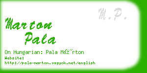 marton pala business card